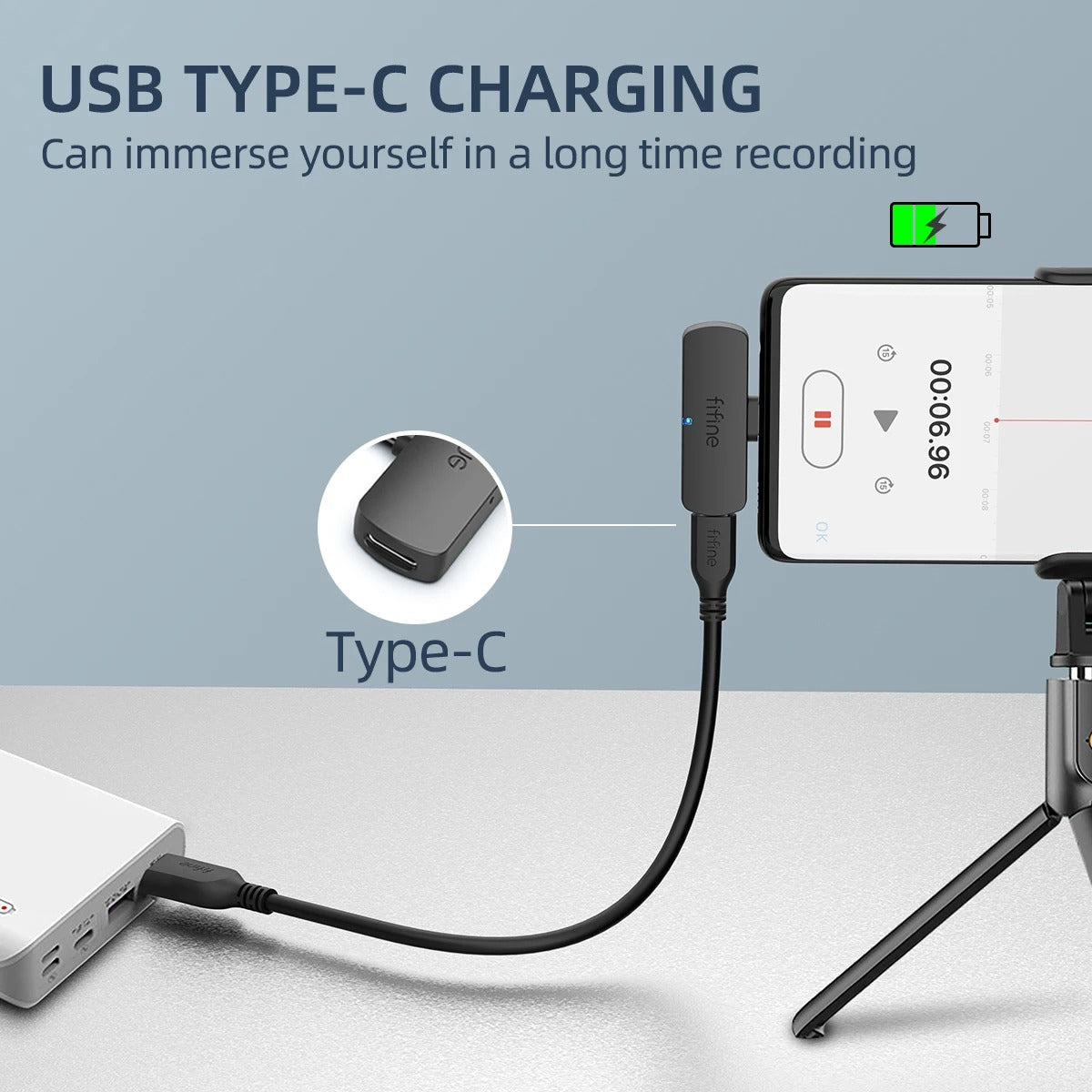 Wireless Microphone USB Type-C